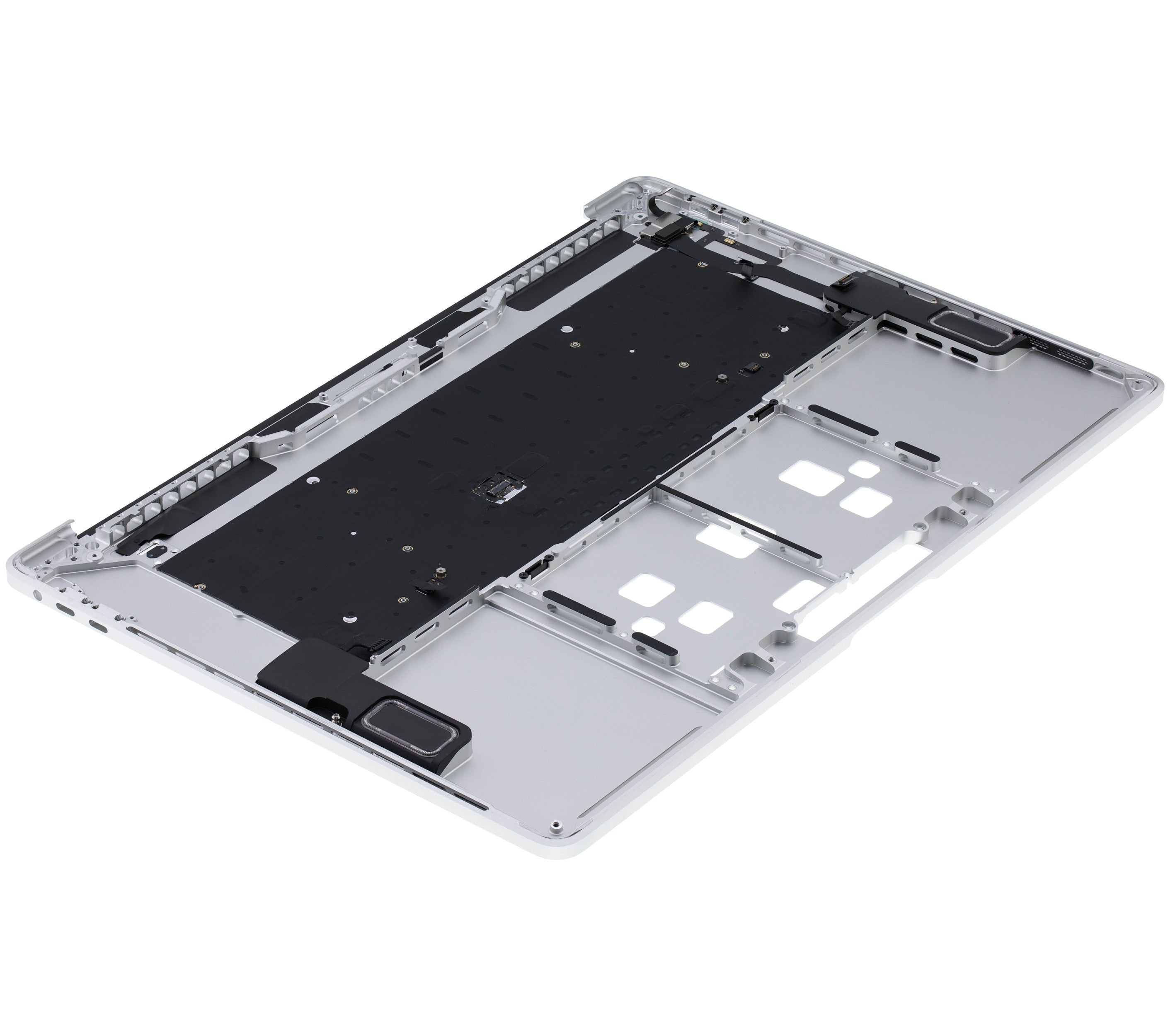 SILVER TOP CASE WITH KEYBOARD (US ENGLISH) FOR MACBOOK PRO 15" TOUCH BAR A1990 (LATE 2018 / EARLY 2019) (USED OEM PULL: COSMETIC GRADE: NEW)