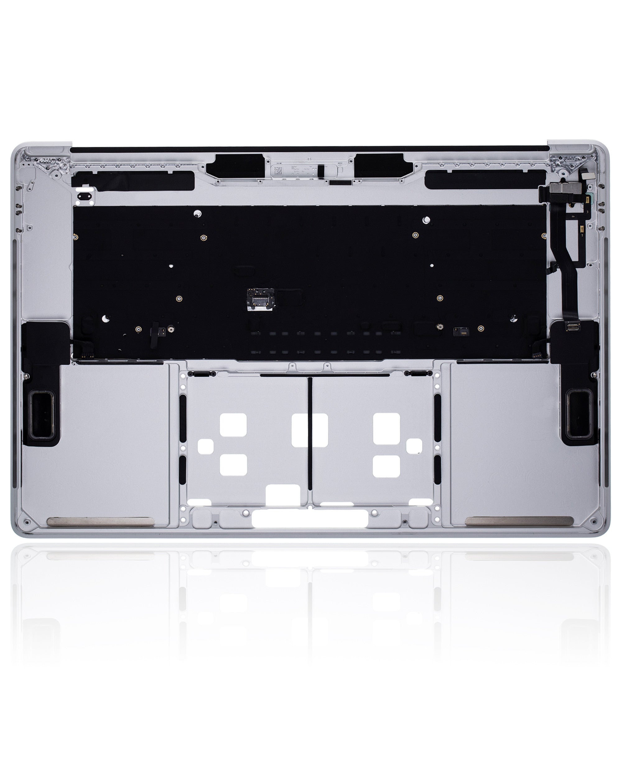 SILVER TOP CASE WITH KEYBOARD (US ENGLISH) FOR MACBOOK PRO 15" TOUCH BAR A1990 (LATE 2018 / EARLY 2019) (USED OEM PULL: COSMETIC GRADE: NEW)