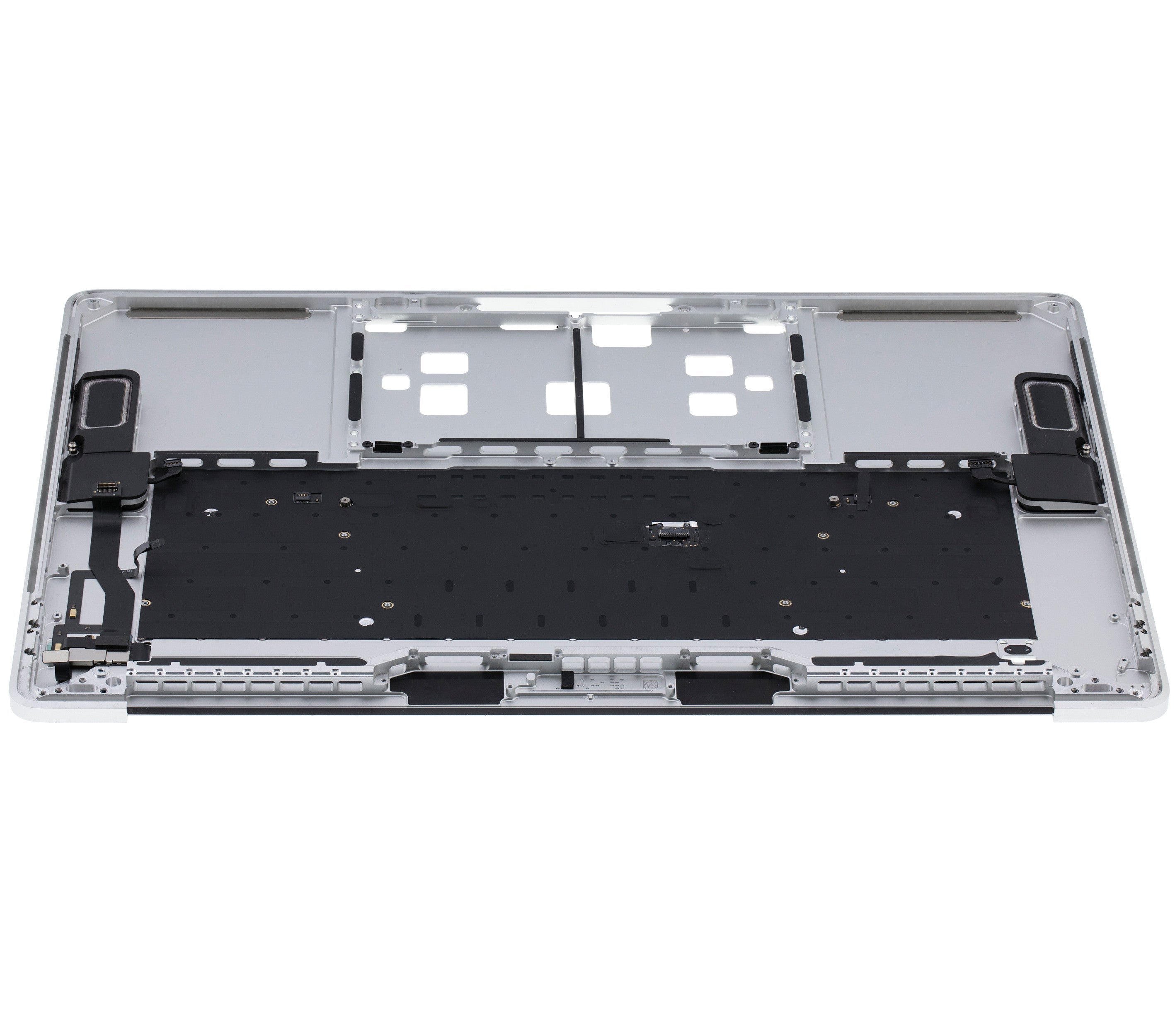 SILVER TOP CASE WITH KEYBOARD (US ENGLISH) FOR MACBOOK PRO 15" TOUCH BAR A1990 (LATE 2018 / EARLY 2019) (USED OEM PULL: COSMETIC GRADE: NEW)