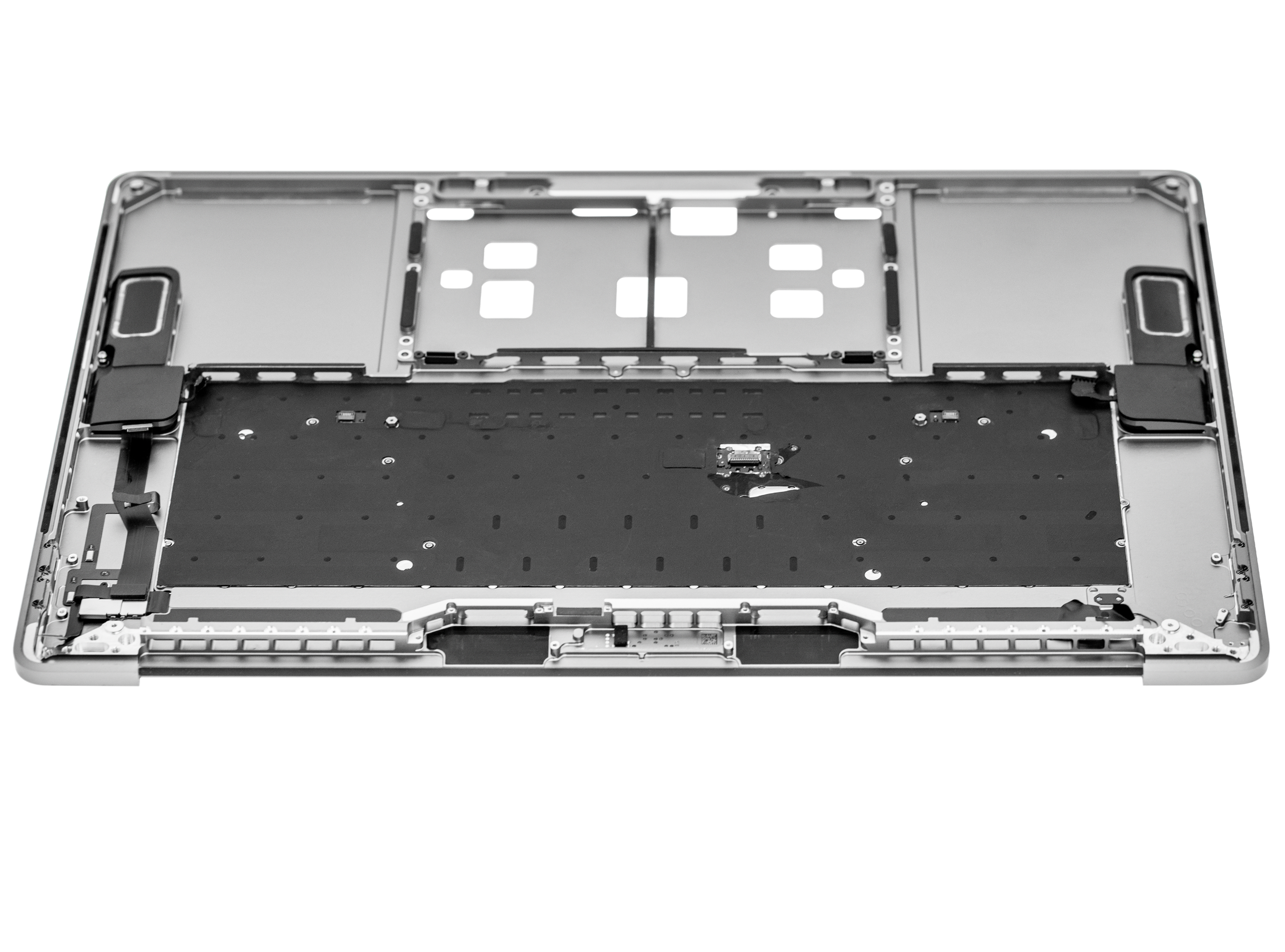 SPACE GREY TOP CASE WITH KEYBOARD (UK ENGLISH) FOR MACBOOK PRO 15" TOUCH BAR A1990 (LATE 2018 / EARLY 2019) (USED OEM PULL: COSMETIC GRADE: NEW)