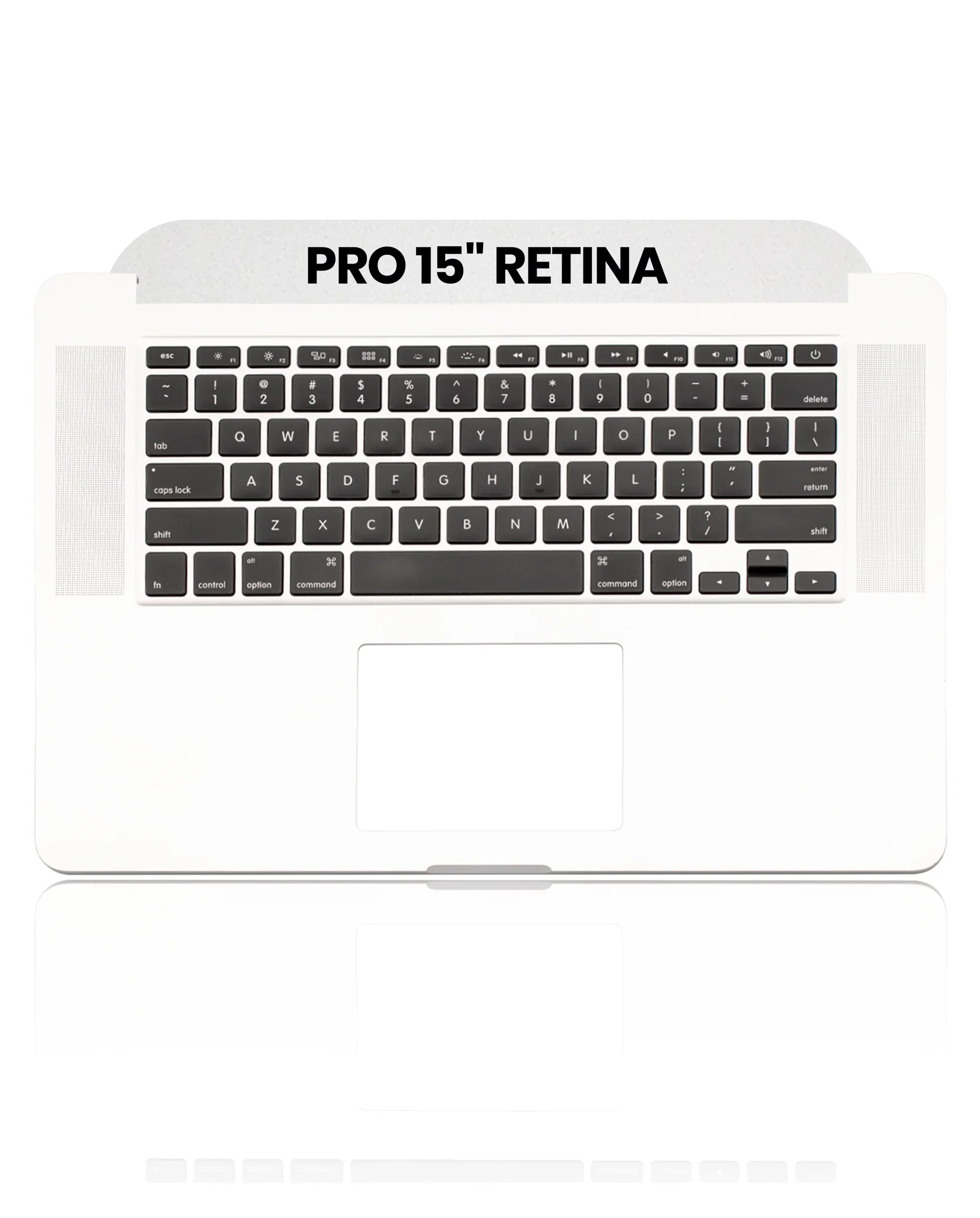 TOP CASE WITH KEYBOARD (US ENGLISH) FOR MACBOOK PRO 13" RETINA A1502  (LATE 2013 / MID 2014)  (USED OEM PULL: COSMETIC GRADE: NEW)