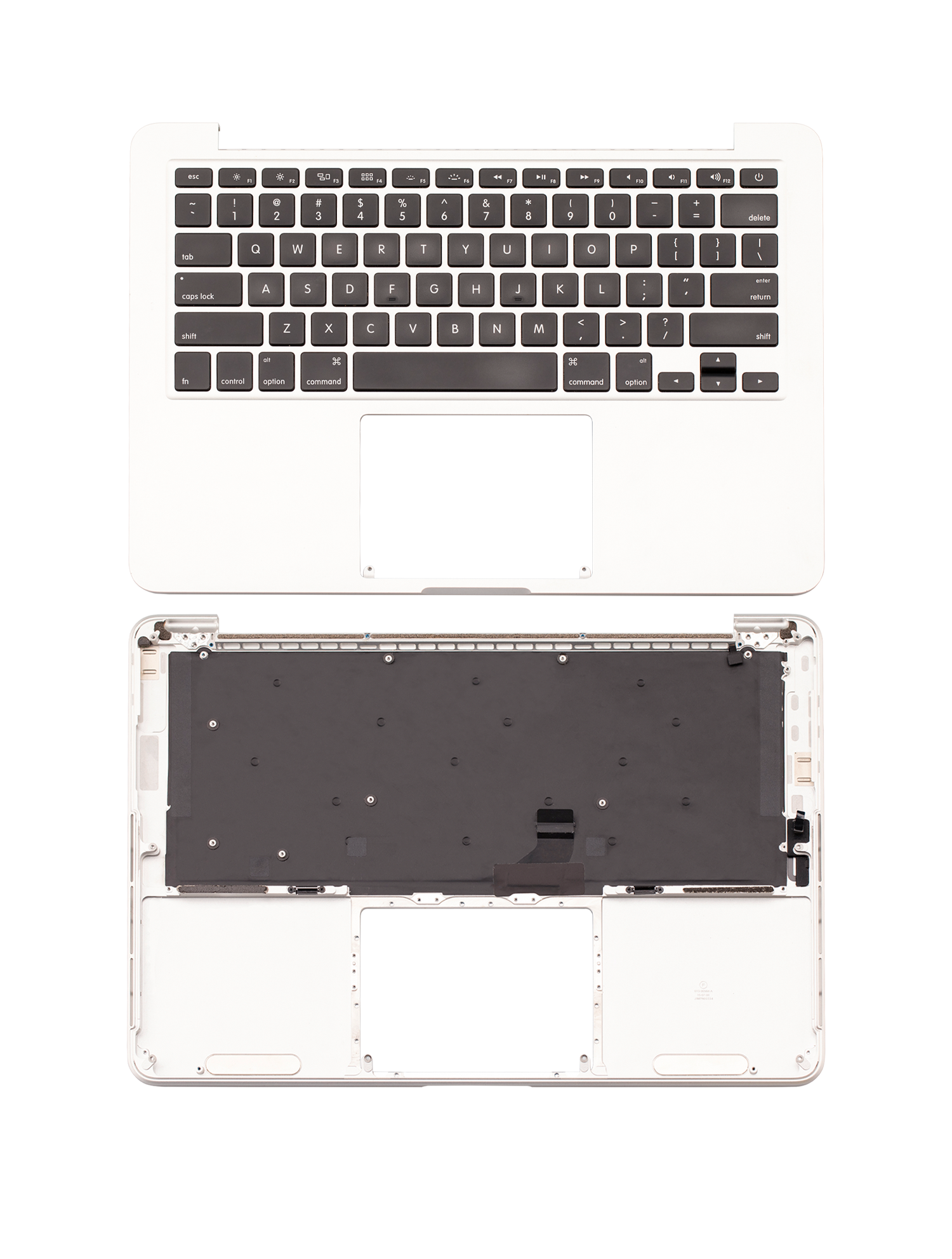 TOP CASE WITH KEYBOARD (US ENGLISH) FOR MACBOOK PRO 13" RETINA A1502 (EARLY 2015) (USED OEM PULL: COSMETIC GRADE: NEW)