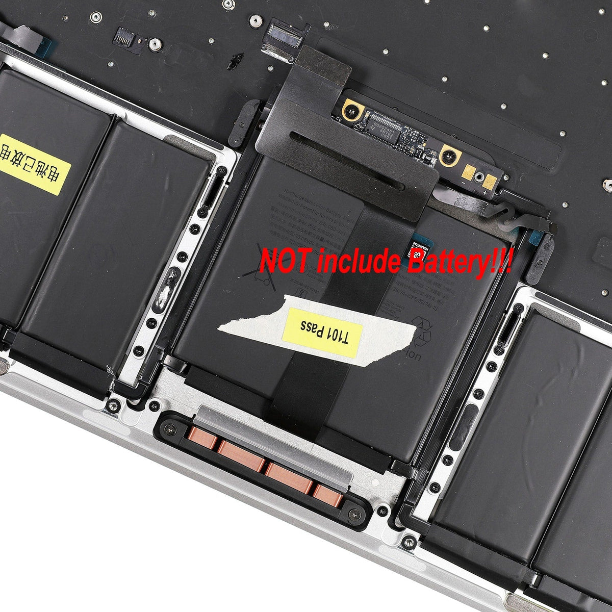 SILVER UPPER CASE ASSEMBLY (US ENGLISH) FOR MACBOOK PRO 13" TOUCH A1706 (LATE 2016-MID 2017)