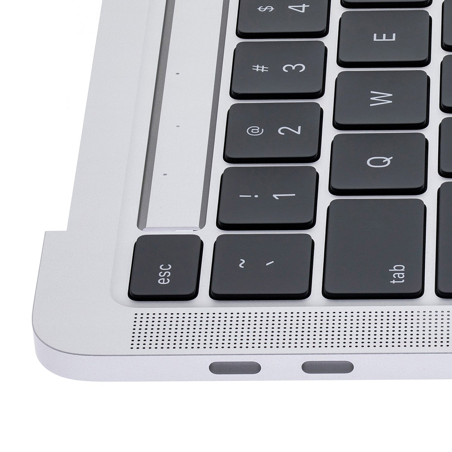 SILVER TOP CASE WITH KEYBOARD FOR MACBOOK PRO 13" M1 A2338 (LATE 2020)
