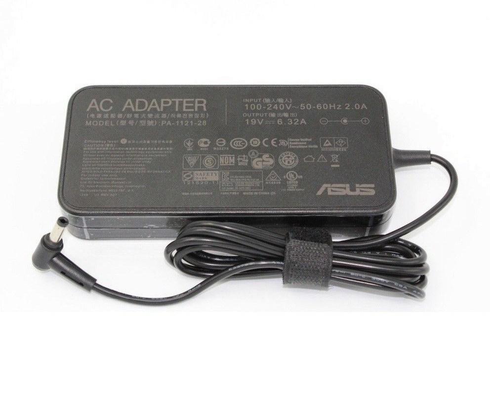 Asus Original AC Adapter Charger 19V 6.32A 120W Slim (Plug Size: 5.5x2.5mm) for Asus ROG GL502VT TUF FX504 G551VW